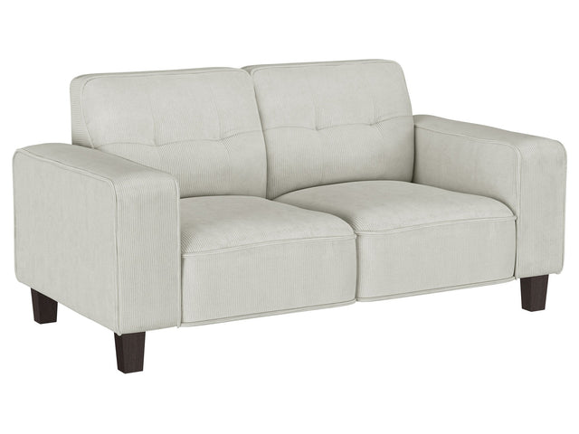 Deerhurst Greige Loveseat - Ornate Home