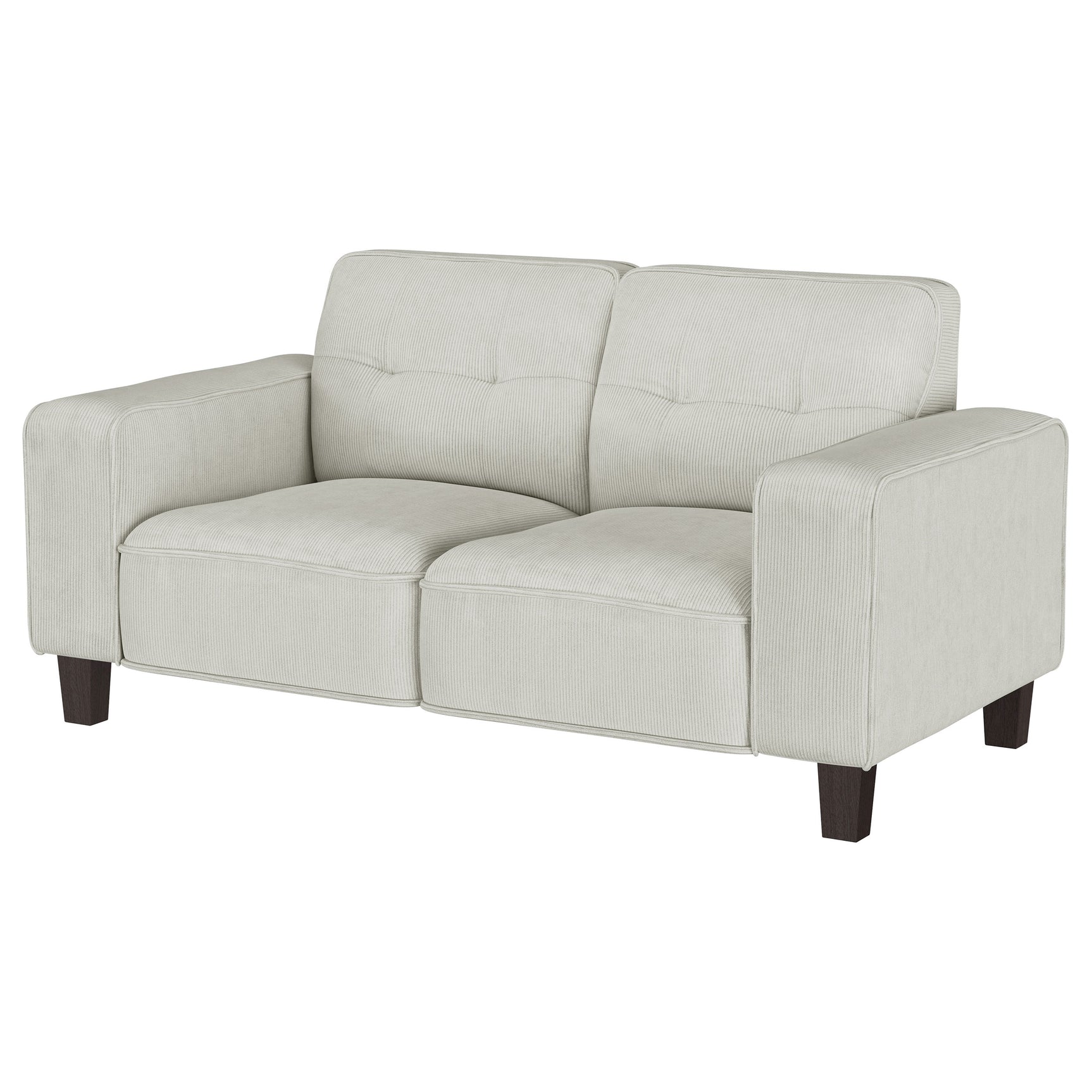 Deerhurst Greige Loveseat - Ornate Home
