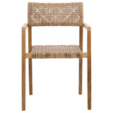 Deeta Natural Outdoor Dining Chair (Set of 2) - Ornate Home
