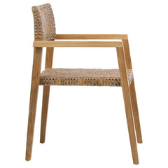 Deeta Natural Outdoor Dining Chair (Set of 2) - Ornate Home