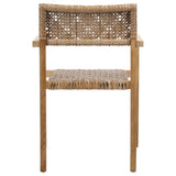 Deeta Natural Outdoor Dining Chair (Set of 2) - Ornate Home
