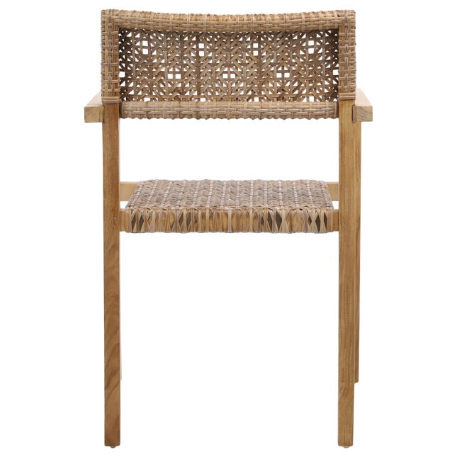 Deeta Natural Outdoor Dining Chair (Set of 2) - Ornate Home