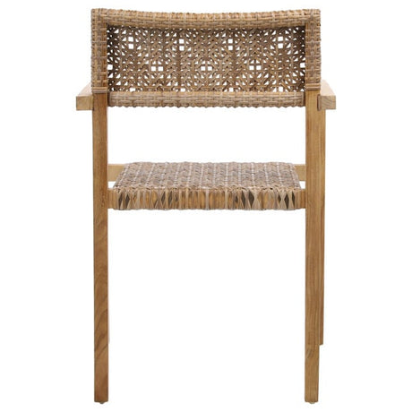 Deeta Natural Outdoor Dining Chair (Set of 2) - Ornate Home