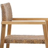 Deeta Natural Outdoor Dining Chair (Set of 2) - Ornate Home