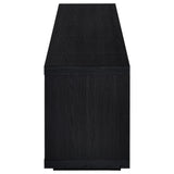 Deiter Black 79-inch TV Stand Fireplace Media Console - Ornate Home