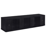Deiter Black 79-inch TV Stand Fireplace Media Console - Ornate Home