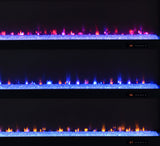 Deiter Black 79-inch TV Stand Fireplace Media Console - Ornate Home