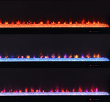 Deiter Black 79-inch TV Stand Fireplace Media Console - Ornate Home