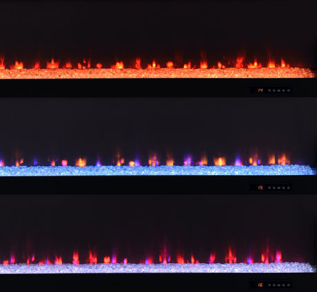 Deiter Black 79-inch TV Stand Fireplace Media Console - Ornate Home