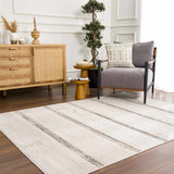 Deja Cream & Charcoal Area Rug - Clearance - Ornate Home