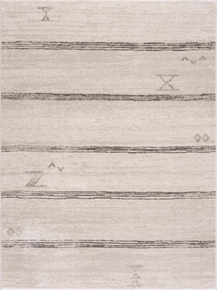 Deja Cream & Charcoal Area Rug - Clearance - Ornate Home