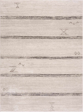 Deja Cream & Charcoal Area Rug - Clearance - Ornate Home