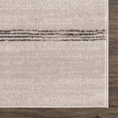 Deja Cream & Charcoal Area Rug - Clearance - Ornate Home