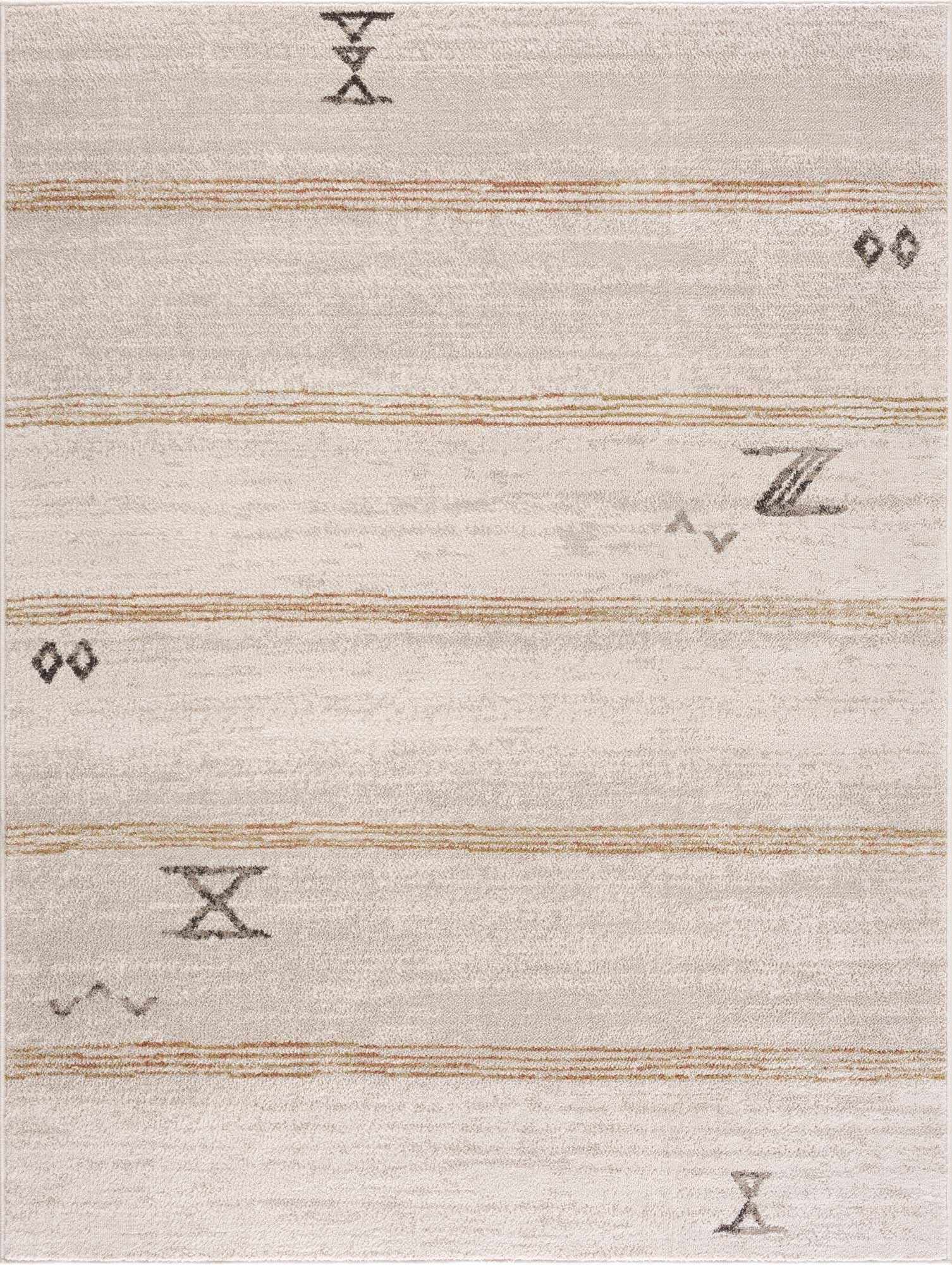 Deja Cream & Gold Area Rug - Clearance - Ornate Home