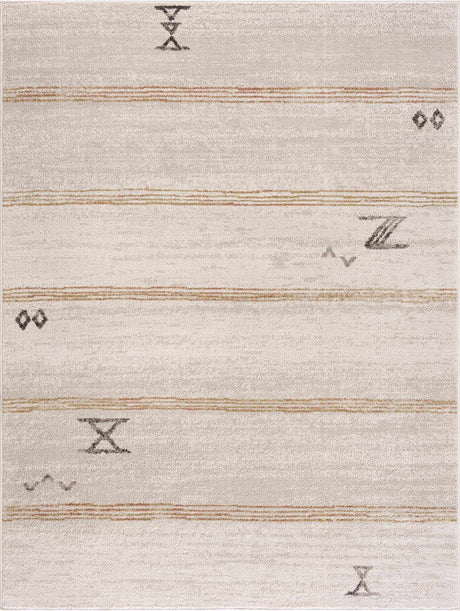 Deja Cream & Gold Area Rug - Clearance - Ornate Home