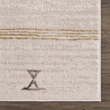 Deja Cream & Gold Area Rug - Clearance - Ornate Home