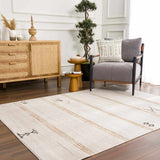 Deja Cream & Gold Area Rug - Clearance - Ornate Home