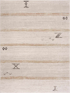 Deja Cream & Gold Area Rug - Clearance - Ornate Home