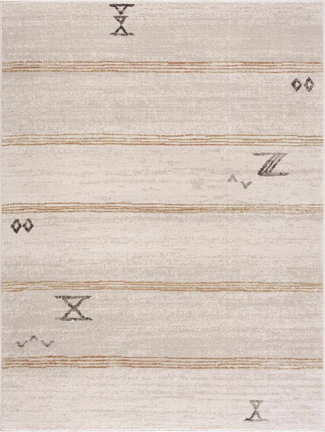 Deja Cream & Gold Area Rug - Clearance - Ornate Home