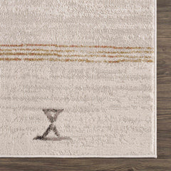 Deja Cream & Gold Area Rug - Clearance - Ornate Home