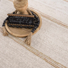 Deja Cream & Gold Area Rug - Clearance - Ornate Home