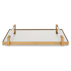 Deki Gold Mirrored Tray - Ornate Home