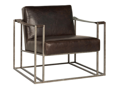 Dekker Brown Leather Chair - Ornate Home