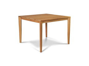 Del Ray 39-inch Square Teak Outdoor Dining Table with Umbrella Hole - Ornate Home