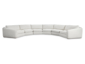 Del Sol White/Cream Outdoor Sectional - Ornate Home