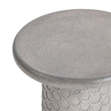 Delaine Light Gray Outdoor Accent Table - Ornate Home