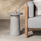 Delaine Light Gray Outdoor Accent Table - Ornate Home