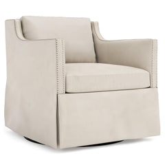 Delaney Beige/Cream Swivel Chair - Ornate Home