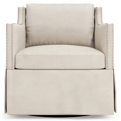 Delaney Beige/Cream Swivel Chair - Ornate Home