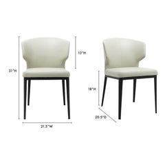 Delaney Beige Dining Chair (Set of 2) - Ornate Home