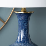 Delaney Blue/Gold Table Lamp (Set of 2) - Ornate Home