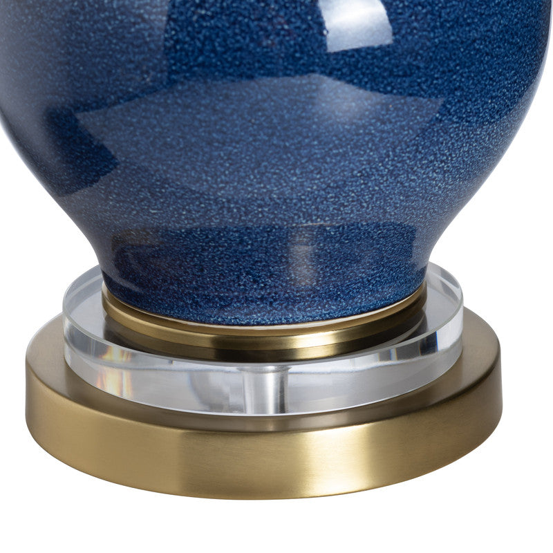 Delaney Blue/Gold Table Lamp (Set of 2) - Ornate Home