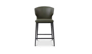 Delaney Dark Green Counter Stool - Ornate Home