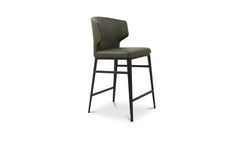Delaney Dark Green Counter Stool - Ornate Home