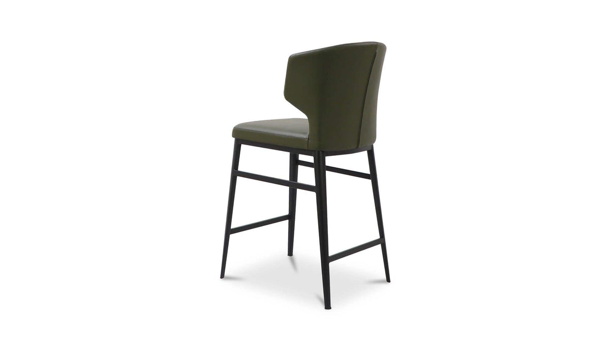 Delaney Dark Green Counter Stool - Ornate Home