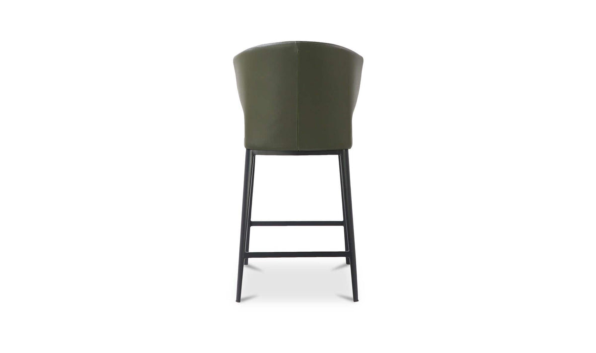 Delaney Dark Green Counter Stool - Ornate Home