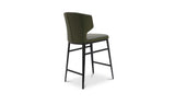 Delaney Dark Green Counter Stool - Ornate Home