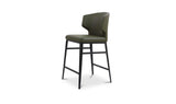 Delaney Dark Green Counter Stool - Ornate Home