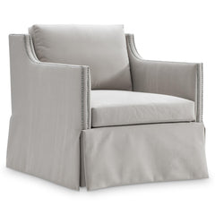 Delaney Gray Swivel Chair - Ornate Home