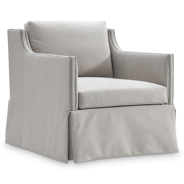 Delaney Gray Swivel Chair - Ornate Home