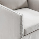 Delaney Gray Swivel Chair - Ornate Home