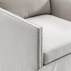 Delaney Gray Swivel Chair - Ornate Home