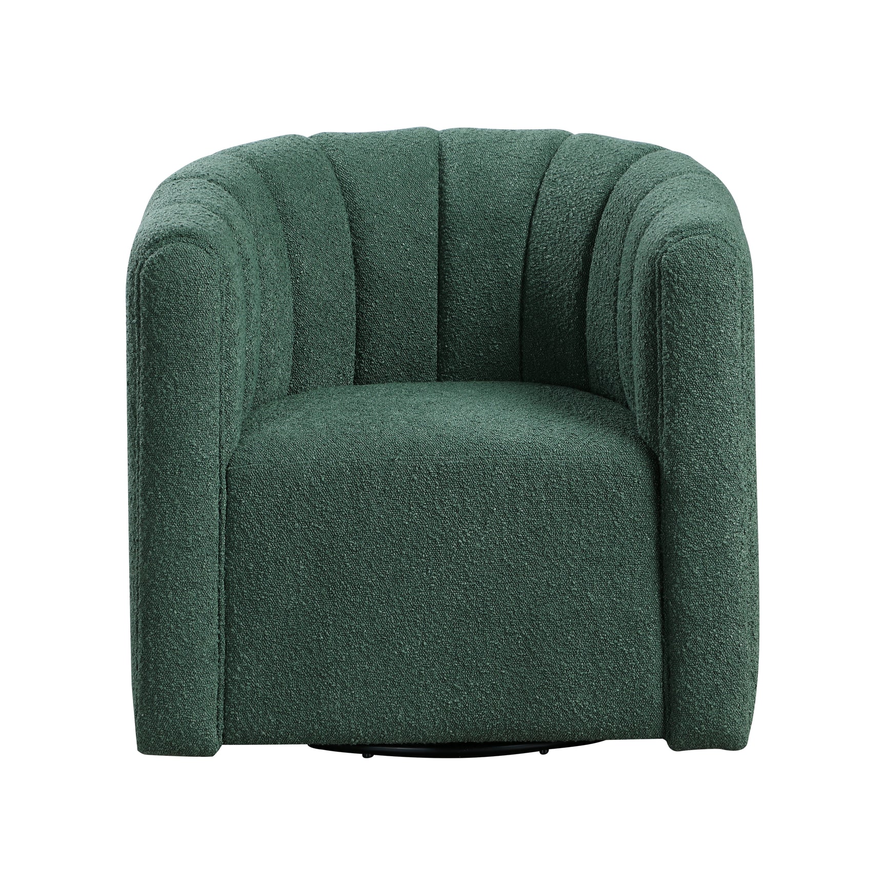 Delaney Green Swivel Chair w/ Ottoman - Ornate Home