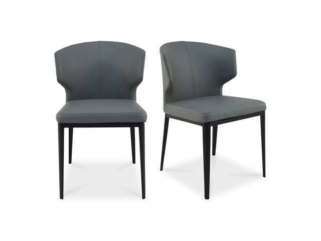 Delaney Grey Dining Chair (Set of 2) - Ornate Home