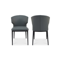Delaney Grey Dining Chair (Set of 2) - Ornate Home