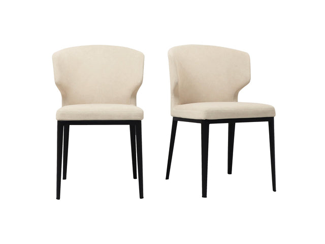 Delaney Warm Beige Dining Chair (Set of 2) - Ornate Home